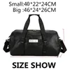 Outdoor Bags Gym Bag Leather Women Fitness Shoe Compartment Men Duffle Shoulder Waterproof Travel Training Large Sport Handbag 230828