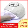 Nail Dryers Professionnel 78W lampe à ongles sèche-ongles UV lampe à LED pour manucure Machine UV Gel lampe de polymérisation pour sécher les ongles vernis outils d'art des ongles x0828