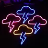 Bulb UFO Astronaut Shape Led Neon Light Colorful Art Sign Hanging Night Lamp for Home Party Bedroom Decoration Xmas Gift HKD230825