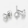 Stud Earrings Two Sides Screw-back Round Unique Women Men