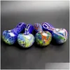 Cachimbos para fumar Fabricação de vidro soprado à mão e lindamente feito à mão Bubbler Smok Colorf Pipe Atacado Herb Windmill Lollipop Color S Dhsqq