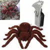 Electric/RC Animals New Scary Remote Control Creepy Soft Plush Spider Infrared RC Tarantula Toy Kid Gift X0828