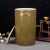 Vases Jingdezhen Céramique Couvert Bol de riz Seau Thé Poudre Cylindre Pot de vin Réservoir d'eau 25kg10kg