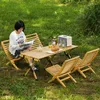 キャンプ家具キャンプテーブル屋外竹の折りたたみ収納ピクニック大胆な肥厚庭の安定した負荷を負担するポータブル