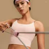 Yoga Outfit Bra Sports Underwear Water Drop Cross Beauty Back Fitness Shockproof Running Women