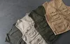 Мужские жилеты Ropa Hombre American Trend Multipcolecte Multipcoert Tooling Vest Короткая японская ретро повседневная куртка Top Clothing 230826