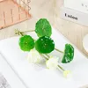 Decorative Flowers Mini Artificial Fake Lotus Bud With Leaf Flower Bonsai Plant Wedding Home Decor