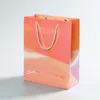 Laser Gift Paper Bag Store Clothes Shoes Packaging Birthday Wedding High Quality Paper Handbags Tote Bag