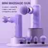 Masseur complet du corps Mini pistolet à fascia Vibration puissante Massage moteur sans balais Relaxation musculaire profonde Thérapie de la douleur Appareils d'exercice 230828