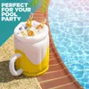 Large Inflatable Beer Ice Bucket Beverage Coolers 18" PVC Inflatable Beer Mug Cooler For Pool Party Supplies BBQ Beach Pa U0F8 HKD230828