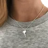 Pendentif Colliers Noble Flamingo Collier en acier inoxydable élégant oiseau tour de cou pour femmes fille cadeaux fête bijoux colliers