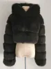 Femmes fourrure fausse mode manteau à capuche femmes hiver haute qualité chaud fourrure pardessus élégant en peluche récolte veste 230828