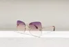 Nowe okulary przeciwsłoneczne Bezprzewórzane okulary przeciwsłoneczne Ocean Styl trendowy Koreańskie duże okulary przeciwsłoneczne Metal UV Ochrona