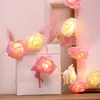 Party Decoration LED Rose String Lights Simulation Flower Bouquet 1.5m Garland Battery Valentine Wedding Decor Po Props