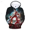 Men's Hoodies Horror Movies Ash VS Evil Dead 3D Graphic Men Women Sweatshirt Harajuku Halloween Oversized Pullovers Coat Tops