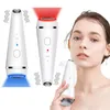 Appareils de soins du visage Masseur oculaire électrique Lifting à froid Rouge et bleu Anti-rides Vieillissement Éliminer les cernes Outil de beauté 230828