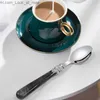 New Fashion 18/0 Steel Cutlery Set 5 PCS ABS Metarial Flatware Set For 1 Tableware Dinnerware Black Dishwasher Safe Q230828