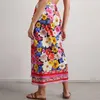 Traje de baño para mujer Traje de baño con estampado rosa de dos piezas Sexy Ladies 2023 Corte de cintura alta Sin espalda Micro Bikini Tallas grandes Ropa de playa