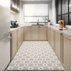 Anti-fouling Oil-proof Kitchen Carpet Home Large Area Scrubable Pvc Waterproof Floor Mat Balcony Bathroom Non-slip Rug HKD230828