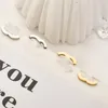 C Lettere Cerchi Orecchini a cerchio Orecchini di design Orecchini a perno Orecchini in argento placcato oro 18 carati Orecchini classici Accessori per gioielli per feste di nozze per donne Ragazze