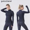 lus 23ss Fitness-Damen-Yoga-Outfit, Sportjacke, Stehkragen, halber Reißverschluss, langärmlig, eng, Yoga-Shirt, Fitnessstudio, Daumen, Athtic-Mantel, Fitnessstudio-Kleidung lu-01 Hoodie