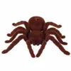 Electric/RC Animals New Scary Remote Control Creepy Soft Plush Spider Infrared RC Tarantula Toy Kid Gift X0828