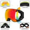 Skidglasögon Ski Goggles Winter Snow Sports Goggles med anti -dimma UV -skydd för män Kvinnliga ungdomar utbytbara lins - Premiumglasögon 230828