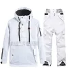 Skipakken Dames skipak Winter SnowSuit Waterdicht Snowboarden Winddicht Warm houden Bedrukte herenjas en broekset 230828