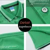 2023 Nuova Estate Traspirante Polo Camicia da Uomo di Lusso in Cotone da Affari Maniche Corte di Colore Puro Risvolto Camicia da Golf Casual Dropshipping HKD230825