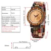 Zegarek drewniany zegarek dla mężczyzn mody kolorowy zespół zegarowy kwarc męski proste zegarki drewniane zegarki na rękę renogios męski Masculino