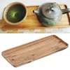 Tea Trays Wooden Serving Tray Pallet Solid Wood For Food Drinks Desserts Elegant Rectangle Teaware Home Fruit