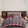 Ensembles de literie Ensemble de literie gris couleur unie garçons drap plat housse de couette sans remplissage taie d'oreiller lit reine drap de lit double mignon Kawaii 230827