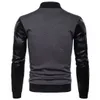 新しい男性ヴェステジッパーブランドジャケットカジュアルトレンドドロップシッピングファッションhommeモトボンバーフィットレザースリーブメンズプラス3XL HKD230828