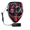 Partymasken Halloween-Maske mit LED-Leuchten, gruselige Maske für Festival, Cosplay, Halloween, Kostüm, Maskerade, Partys, Karneval, Geschenk FY7943 285r