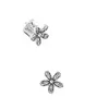 Authentieke 925 Silver Daisy kleine oorbellen voor CZ Diamond bruiloft sieraden schattige meisjes oorrang met cadeaubox set2694629