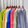 Women's Sweaters Candy Colors Sweater Women O Neck Lazy Oaf Pullover Solid Soft Warm Thick Winter Knitwear Tops Vintage Jumpers