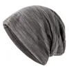 Beanie / Skl Caps Mens e Womens Striped Plover Chapéu Fino Headband Chapéus Algodão Cor Sólida Empilhado Respirável Cap Pano Designer Drop De Otcvx