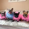 Dog Apparel NONOR Fur Dog Coat Autumn and Winter Warmth Luxury French bulldog Pug Bichon Dog Sweater Pet Warm Core Yarn Pet Clothes 230828