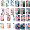 32Designs Fashion Flower Marble Soft IMD TPU CHROMED FALL för iPhone 15 Pro Max 14 Plus 13 12 11 Samsung S23 Fe A24 Ocean Bling Scale Plating Granite Stone Cover