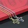 Anhänger Halsketten 2023 Mode Kreuz Pendent Halskette Edelstahl Für Männer/Frauen Gold Farbe Choker Schmuck