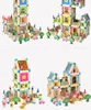 Onderwijs speelgoed Mini Block Technic Block Stereoscopic Model Kit Castle Build Block Model Build Wooden Block Toy Kerst Geschenk interactief speelgoed voor Kid Wood Board Game