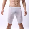 Pantaloni da uomo Uomo Tempo libero Sport Seta di ghiaccio Vita media con parte superiore piatta e reggiseno push up senza spalline a tre quarti