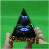 Andere Wohnkultur 5 cm Orgonit Pyramide Energiegenerator Heilkristallkugel Reiki Chakra Schutz Meditation Figuren Harz Handgefertigt Dhwug