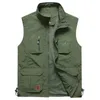 FGKKS Mannen Mesh Vest Multi Pocket Sneldrogend Mouwloos Jasje Reporter Losse Outdoor Casual Dunne Vissersvesten Heren HKD230828