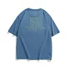 Herren-T-Shirts, Cityboy-Schaum bedrucktes Kurzarm-T-Shirt, lockerer Mode-Hong-Kong-Stil im Sommer
