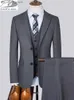 8xl Jacke Hosen Weste Hochzeit Anzug Männer Kleid Koreanische Slims herren Business Anzug 3/2 Stück Set Formale Anzug Smoking bräutigam Anzug Q230828