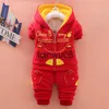 Clothing Sets childrens Sports Suit Jacket Coat Pants Thicken Kids Clothes Set 2016 Hot Sell Boys Girls Children Winter clothing sets x0828