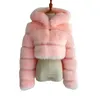 Femmes fourrure fausse mode manteau à capuche femmes hiver haute qualité chaud fourrure pardessus élégant en peluche récolte veste 230828