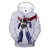 Erkek Hoodies Mazinger Z Infinity 3D Baskı Anime Erkek Kadın Moda Sweatshirt Hoodie Harajuku Erkek Kızlar Sokak Giyim Çocuk Robot Giysileri