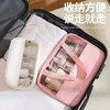 Waist Bags Fashion Transparent Cosmetic Bag Makeup Wash Portable Waterproof PU Large Capacity Storage PVC Cases 230826